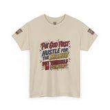 Inspirational Graphic Tee — "Put God First, Hustle for the Money, Put Yourself in Power"