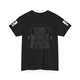 God Money Power Tee — Graphic Religious Streetwear T‑Shirt