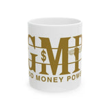 GMP Money Power Ceramic Mug – Gold Logo Coffee Cup (11oz & 15oz)