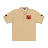 Embroidered Floral Skull Polo