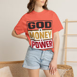 God Money Power Graphic T-Shirt — Bold Statement Tee