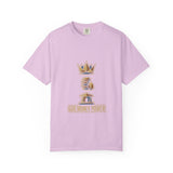 God Money Power T-Shirt — Crown & Coins Faith-Inspired Graphic Tee