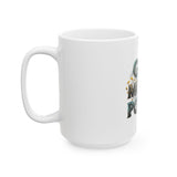 Ceramic Mug — "God Money Power" Inspirational Coffee Cup
