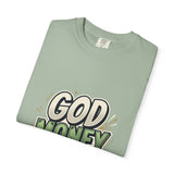 God Money Power Graphic T-Shirt — Bold Retro Faith & Hustle Tee