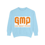 GMP ‘God Money Power’ Sweatshirt — Bold Orange Logo Crewneck