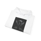 Angel Of Death Hoodie — Gothic Black & White Graphic Sweatshirt