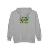 Money Power Zip Hoodie — Graphic Green Explosion Full‑Zip Sweatshirt