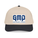 GMP "God Money Power" Mid Profile Baseball Cap - Vintage Athletic Logo Hat