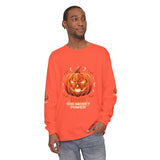 Halloween Pumpkin Jack-O'- “God Money Power” Lantern Long Sleeve Tee