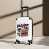 Suitcase - "Put God First, Hustle for the Money, Put Yourself in Power" Inspirational Carry-On