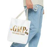 GMP "God Money Power" Gold Logo Tote Bag