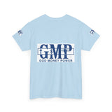 GMP "God Money Power" Logo Tee — Faith & Hustle Graphic T-Shirt
