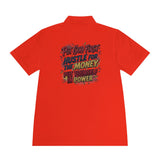 Motivational Polo Shirt — “Put God First, Hustle for the Money, Put Yourself in Power”