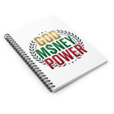 God Money Power Spiral Notebook — Ruled Inspirational Journal for Faith & Finance
