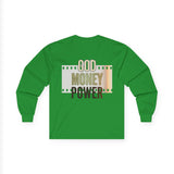 God Money Power Long Sleeve Tee