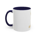 Accent Coffee Mug — "God Money Power" Crown & Wealth Icon Ceramic Mug (11/15oz)