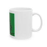 God Money Power Ceramic Mug – Funny Religious Satire Coffee Cup (11oz, 15oz)