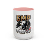 GMP ‘God Money Power’ Accent Coffee Mug - Bold Eagle Graphic 11/15oz