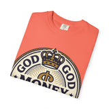 God Money Power T-Shirt — Crown Emblem Graphic Tee (God • Money • Power)