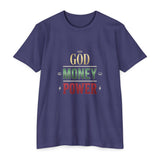 God Money Power T-Shirt — Inspirational Faith & Wealth Graphic Tee