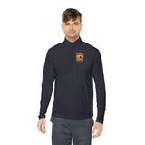 Quarter-Zip Pullover — 'God Money Power' Pyramid Graphic