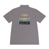 God Money Power Polo — Men's Athletic Golf/Casual Shirt