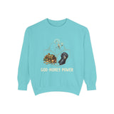 God Money Power Sweatshirt — Religious Inspirational Crewneck