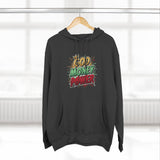 God Money Power Hoodie — Graphic Fleece Pullover with Crown Logo