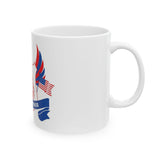 God Money Power Ceramic Mug — Patriotic Religious Graphic Coffee Cup (11oz/15oz)