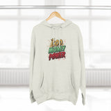 God Money Power Hoodie — Graphic Fleece Pullover with Crown Logo