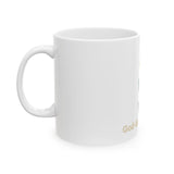God • Money • Power Ceramic Mug — Inspirational Faith & Prosperity Coffee Cup (11oz/15oz)