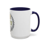 God Money Power Accent Coffee Mug — Inspirational Faith & Success Ceramic Mug (11/15 oz)