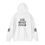God Money Power Hoodie — Graphic Religious Streetwear Hoodie