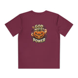 Youth Pumpkin Power Tee - "God Money Power" Halloween Graphic Shirt
