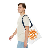 Tote — GOD MONEY POWER (GMP) Orange Logo All-Over Print