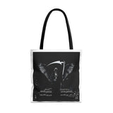 Angel Of Death Grim Reaper Wings Tote Bag — Gothic Scythe Design