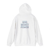 Hoodie — "God Money Power" Chrome Text Pullover