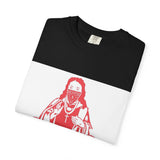 T-Shirt — "God Money Power" Graphic Tee (Religious Streetwear, Red Pop Art Design)