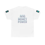 God Money Power Tee — Retro Neon Graphic T-Shirt