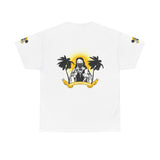 Beach Vibes Tee — Palm Trees & Sunset Graphic T-Shirt