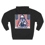 Patriotic 'God Money Power' Hoodie — Americana Flag Graphic Fleece Hoodie