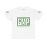 GMP "God Money Power" Logo T-Shirt — Green Box Graphic Tee