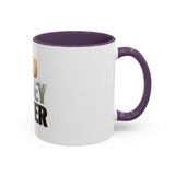 God Money Power Accent Coffee Mug — Inspirational Faith & Wealth Quote