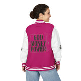 God Money Power Letterman Jacket