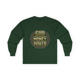 God Money Power Long Sleeve Tee