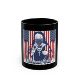 God, Money & Power Mug — Patriotic Street Art Coffee Cup