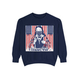 God Money Power Sweatshirt — Patriotic Bandana Graphic Crewneck