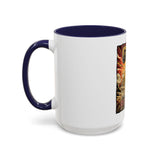 Coffee Mug - 'God Money Power' Pyramid Graphic Accent Mug (11/15oz)