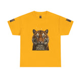Tiger Graphic Tee — 'God • Money • Power' Bold Vintage Animal Shirt