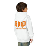 Youth Hoodie — GMP (God Money Power) Bold Orange Logo